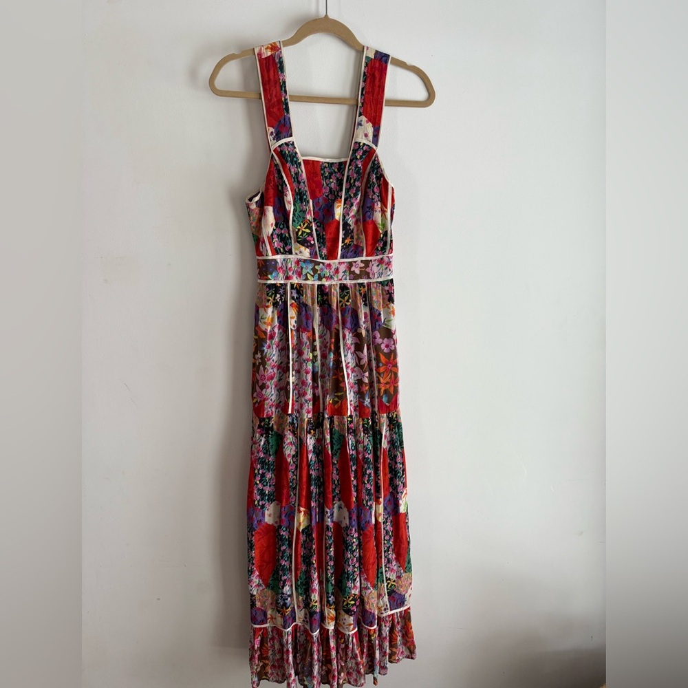 Floral Maxi Dress with Multicolor Design